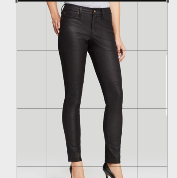 nydj faux leather leggings